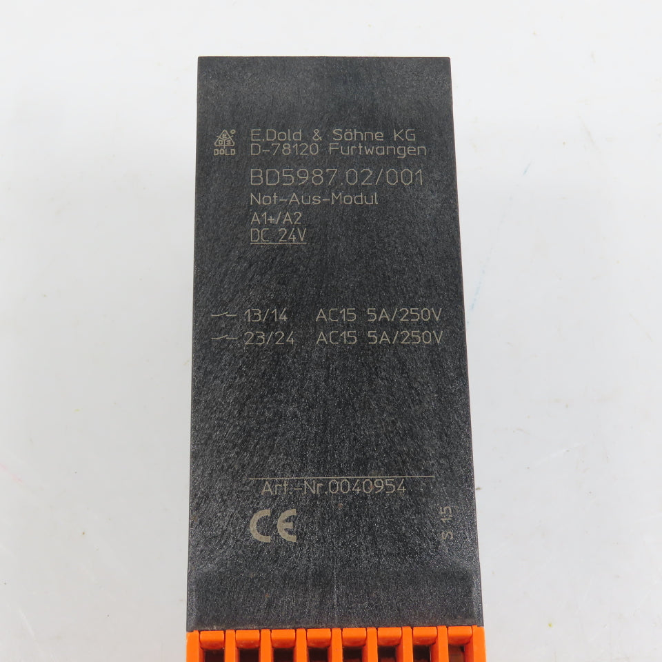 E. Dold & Sohne BD5987.02/001 SafeMaster Emergency Stop Module Relay 5A 250V