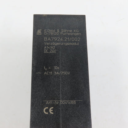E. Dold & Sohne BA7924.21/002 SafeMaster Time Delay Relay 3A 250V