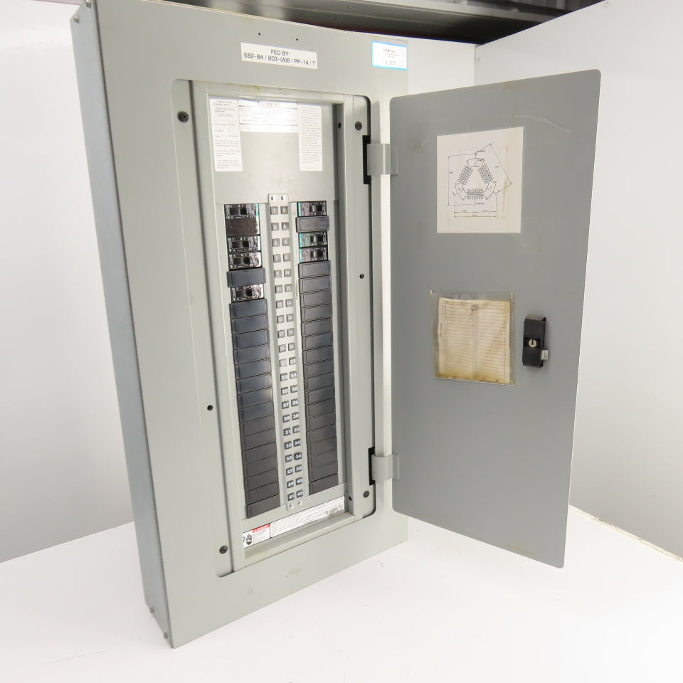 Siemens P2B42ML125FTS 125A 42 Space Panelboard Load Center 240/120V 3PH 4-Wire
