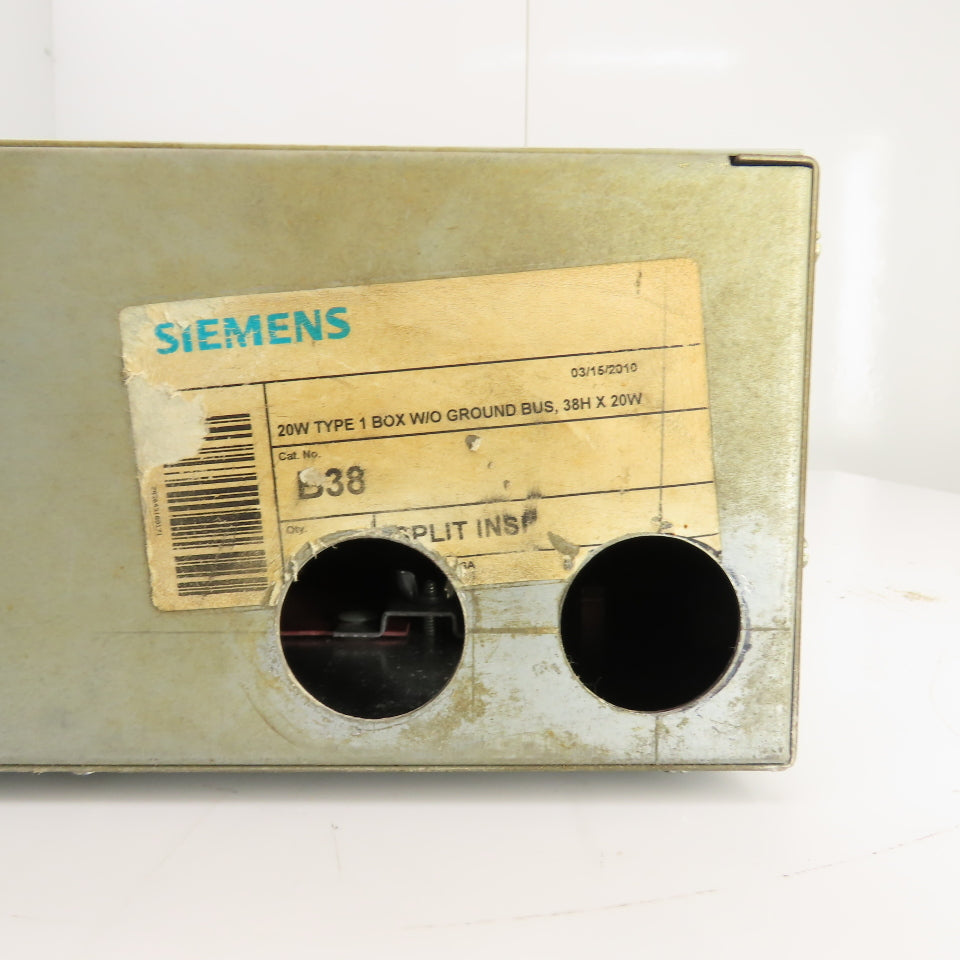 Siemens P2B42ML125FTS 125A 42 Space Panelboard Load Center 240/120V 3PH 4-Wire