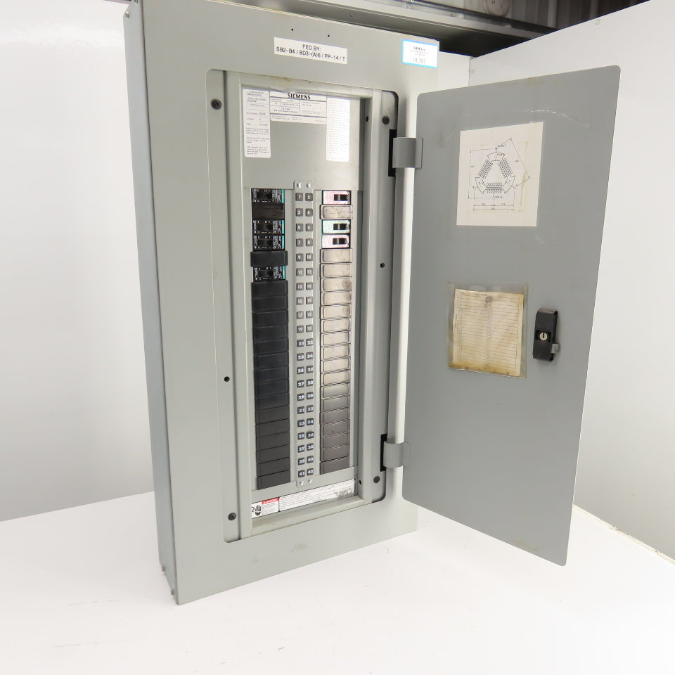 Siemens P2B42ML125FTS 125A 42 Space Panelboard Load Center 240/120V 3PH 4-Wire
