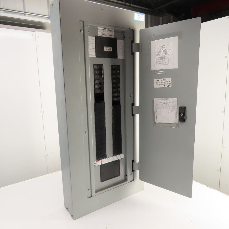 Siemens P1B42ML125CTS 125A 42 Space Panelboard Load Center 240/120V 3PH 4-Wire