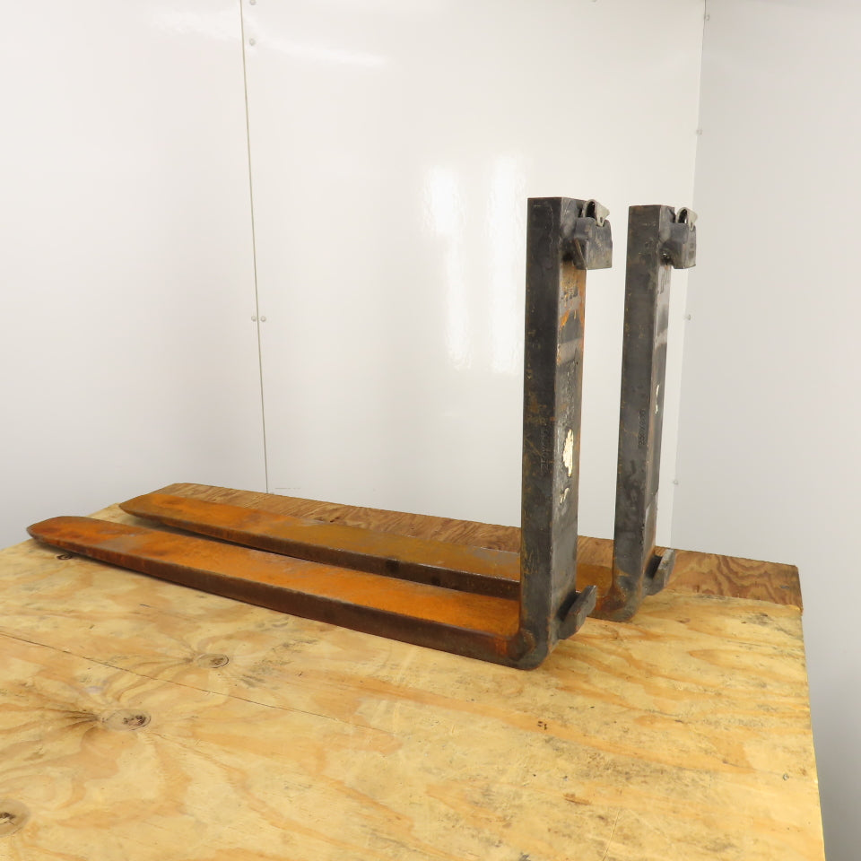 Kenhar K-547 Class II 2 16" Tapered Forklift Forks W/ Latches 35-1/2x4" Set Of 2