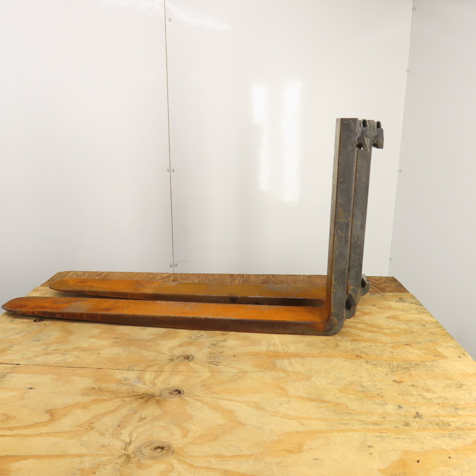 Kenhar K-547 Class II 2 16" Tapered Forklift Forks W/ Latches 35-1/2x4" Set Of 2
