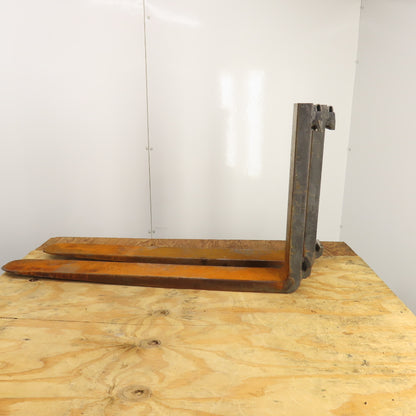 Kenhar K-547 Class II 2 16" Tapered Forklift Forks W/ Latches 35-1/2x4" Set Of 2