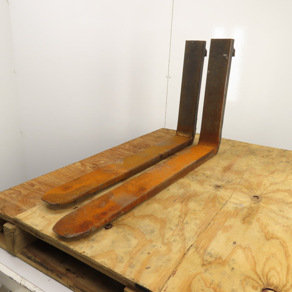 Kenhar K-547 Class II 2 16" Tapered Forklift Forks W/ Latches 35-1/2x4" Set Of 2