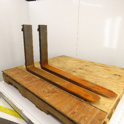 Kenhar K-547 Class II 2 16" Tapered Forklift Forks W/ Latches 35-1/2x4" Set Of 2