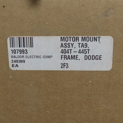Dodge Baldor 249399 TA9 404T-445T Frame Motor Mount Assembly NEW