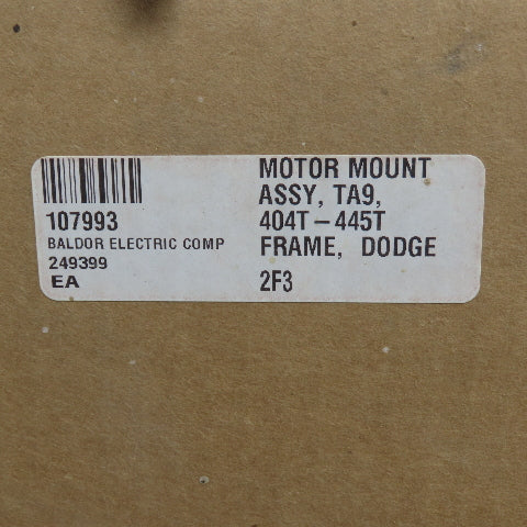 Dodge Baldor 249399 TA9 404T-445T Frame Motor Mount Assembly NEW
