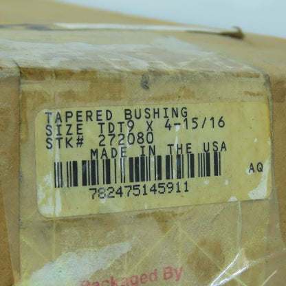 Dodge Baldor 272080 TDT9 x 4-15/16" Tapered Bushing Kit TXT9 Speed Reducer NEW