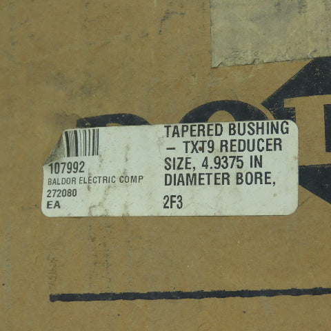 Dodge Baldor 272080 TDT9 x 4-15/16" Tapered Bushing Kit TXT9 Speed Reducer NEW