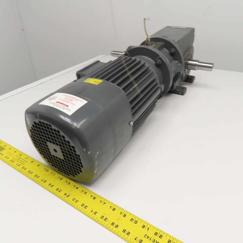Stober 8.444:1 3kW 220-480V 3Ph 50/60Hz Right Angle Gear Motor 166RPM Tested