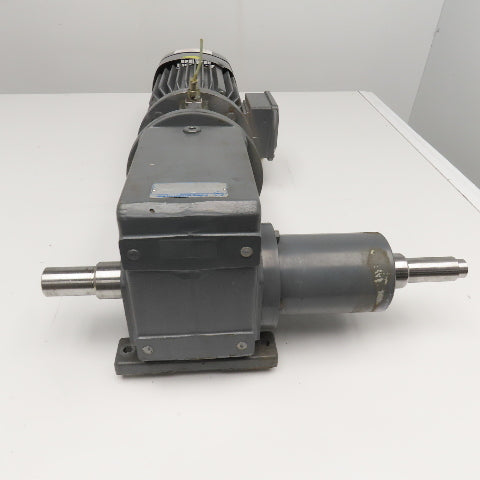 Stober 8.444:1 3kW 220-480V 3Ph 50/60Hz Right Angle Gear Motor 166RPM Tested