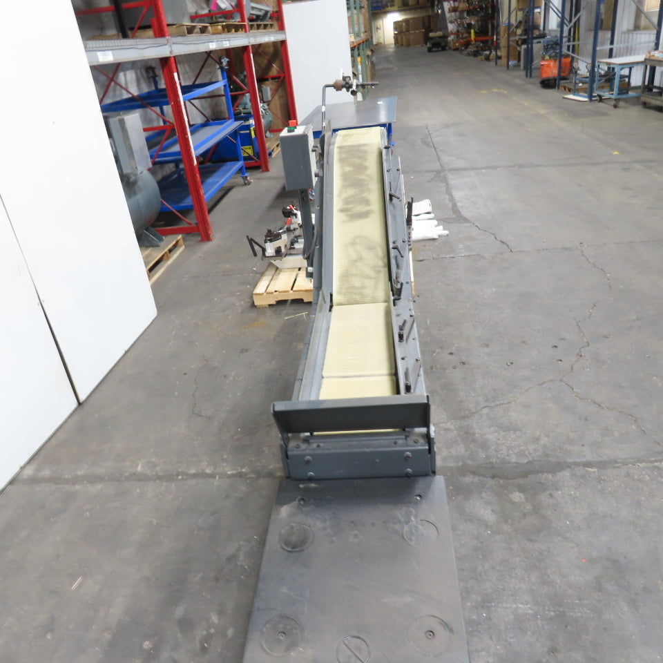 Goss 7' x9" W Variable Speed 2-Section Incline Belt Conveyor 115V 1PH 18/50FPM