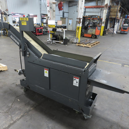 Goss 7' x9" W Variable Speed 2-Section Incline Belt Conveyor 115V 1PH 18/50FPM