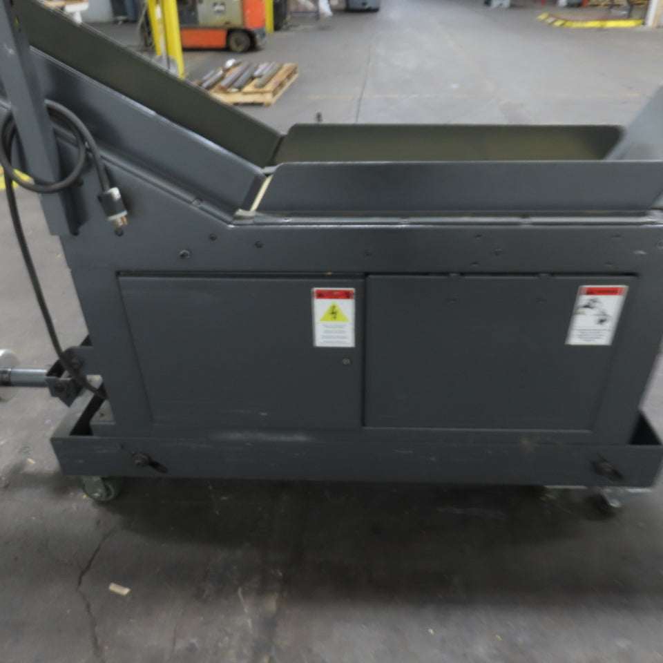 Goss 7' x9" W Variable Speed 2-Section Incline Belt Conveyor 115V 1PH 18/50FPM