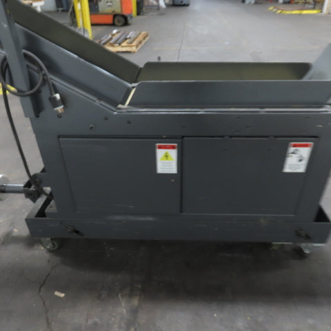Goss 7' x9" W Variable Speed 2-Section Incline Belt Conveyor 115V 1PH 18/50FPM