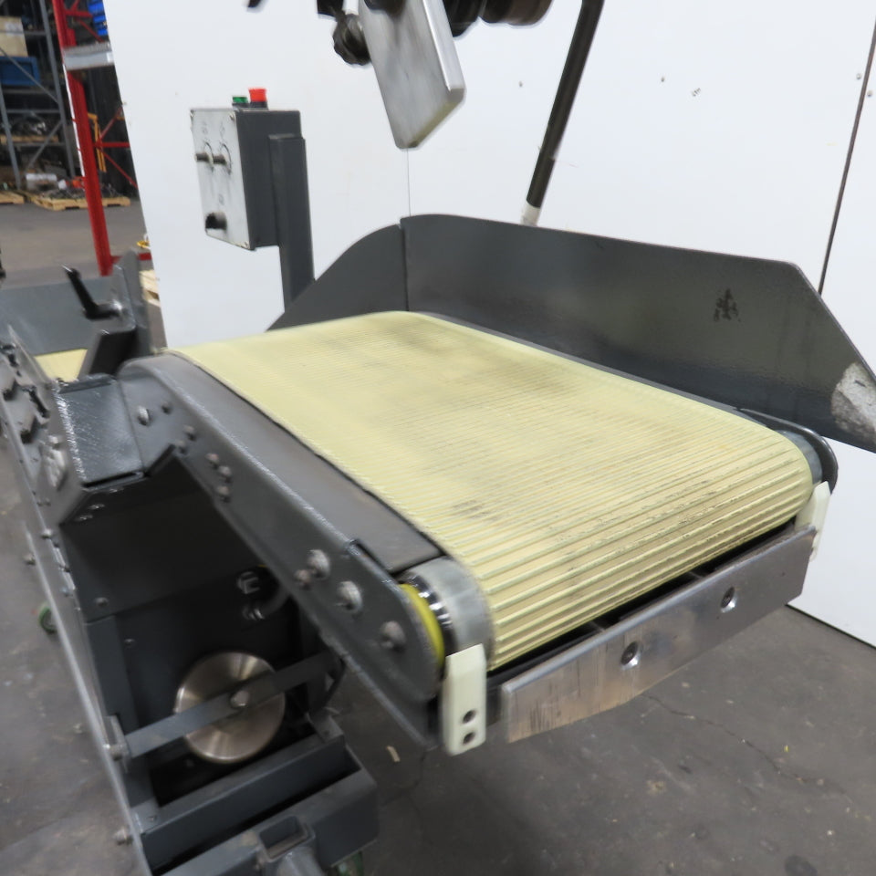 Goss 7' x9" W Variable Speed 2-Section Incline Belt Conveyor 115V 1PH 18/50FPM