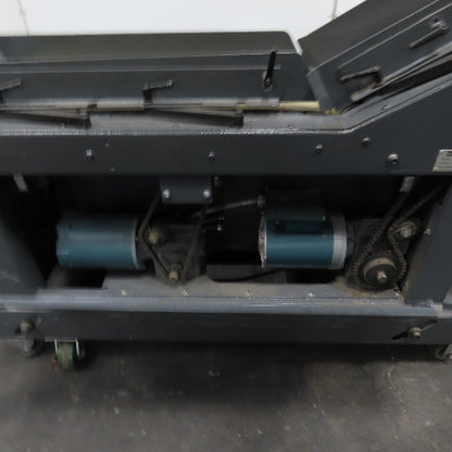 Goss 7' x9" W Variable Speed 2-Section Incline Belt Conveyor 115V 1PH 18/50FPM