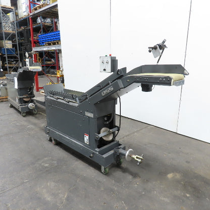 Goss 7' x9" W Variable Speed 2-Section Incline Belt Conveyor 115V 1PH 18/50FPM