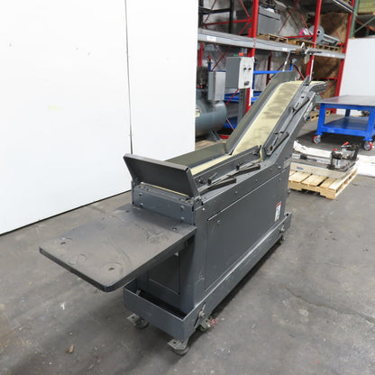 Goss 7' x9" W Variable Speed 2-Section Incline Belt Conveyor 115V 1PH 18/50FPM