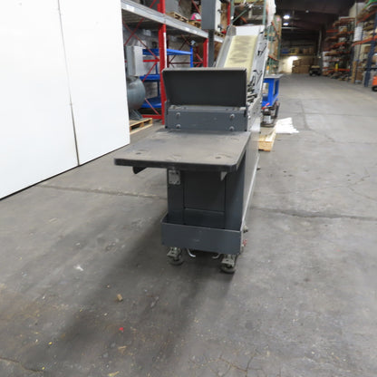 Goss 7' x9" W Variable Speed 2-Section Incline Belt Conveyor 115V 1PH 18/50FPM