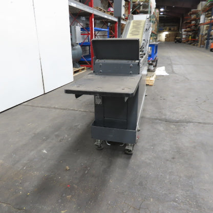 Goss 7' x9" W Variable Speed 2-Section Incline Belt Conveyor 115V 1PH 18/50FPM