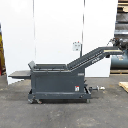 Goss 7' x9" W Variable Speed 2-Section Incline Belt Conveyor 115V 1PH 18/50FPM