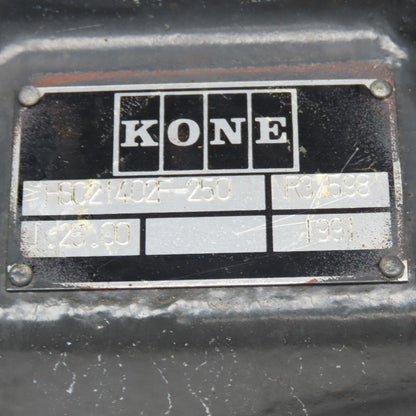 Kone HSC21402F-250 25:1 Ratio Right Angle Gear Reducer 1" x 2-3/4" Shafts