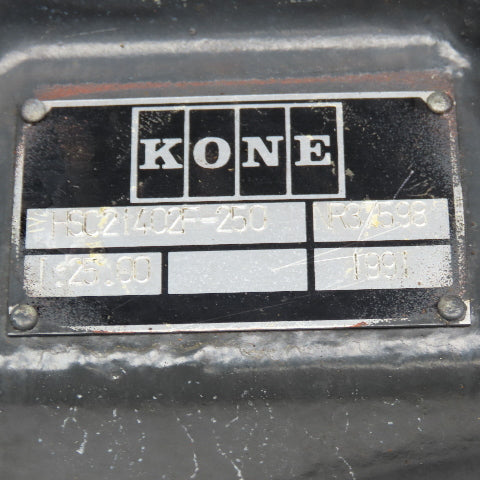 Kone HSC21402F-250 25:1 Ratio Right Angle Gear Reducer 1" x 2-3/4" Shafts