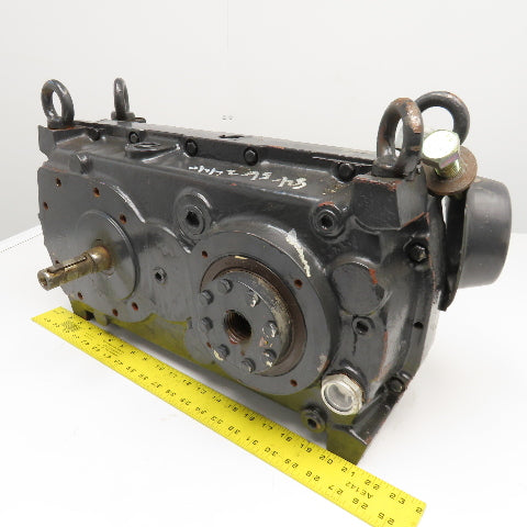 Kone HSC21402F-250 25:1 Ratio Right Angle Gear Reducer 1" x 2-3/4" Shafts