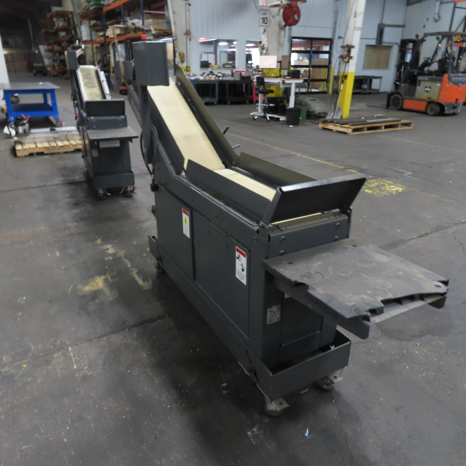 Goss 7' x9" W Variable Speed 2-Section Incline Belt Conveyor 115V 1PH 18/50FPM