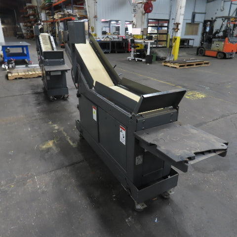 Goss 7' x9" W Variable Speed 2-Section Incline Belt Conveyor 115V 1PH 18/50FPM