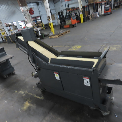 Goss 7' x9" W Variable Speed 2-Section Incline Belt Conveyor 115V 1PH 18/50FPM