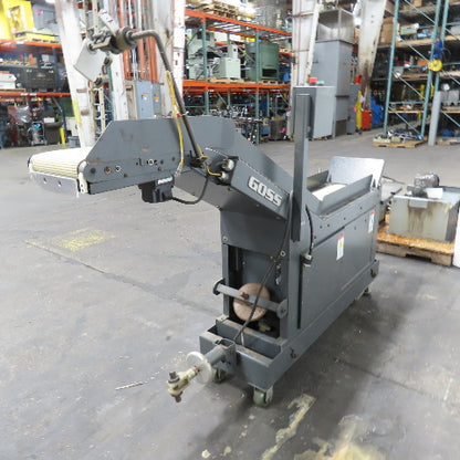 Goss 7' x9" W Variable Speed 2-Section Incline Belt Conveyor 115V 1PH 18/50FPM