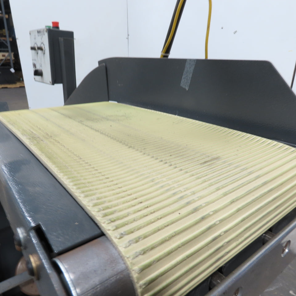 Goss 7' x9" W Variable Speed 2-Section Incline Belt Conveyor 115V 1PH 18/50FPM