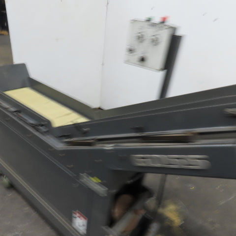 Goss 7' x9" W Variable Speed 2-Section Incline Belt Conveyor 115V 1PH 18/50FPM