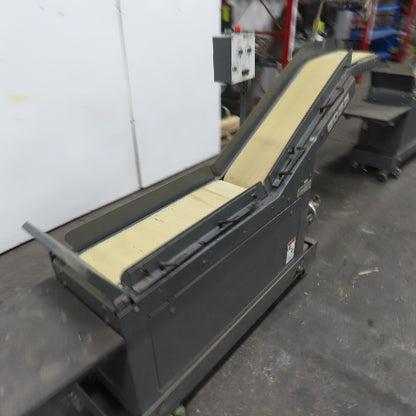 Goss 7' x9" W Variable Speed 2-Section Incline Belt Conveyor 115V 1PH 18/50FPM