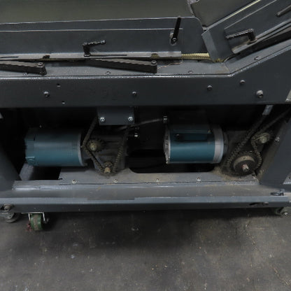 Goss 7' x9" W Variable Speed 2-Section Incline Belt Conveyor 115V 1PH 18/50FPM