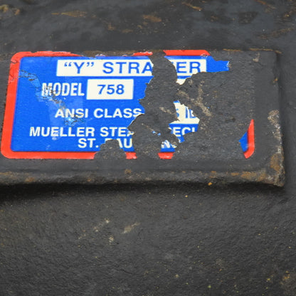 Mueller Steam Model 758 4" x 4" x 2" NPT Cast Iron Wye Y Strainer
