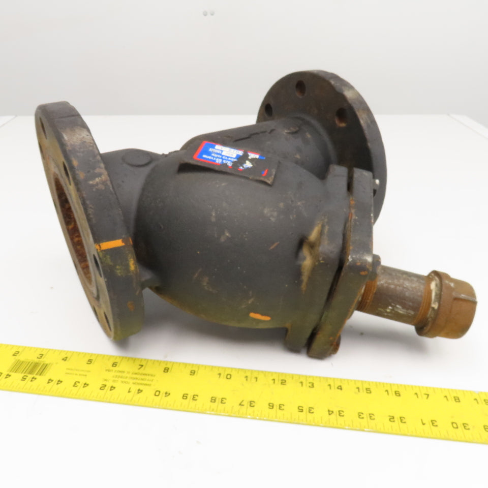 Mueller Steam Model 758 4" x 4" x 2" NPT Cast Iron Wye Y Strainer