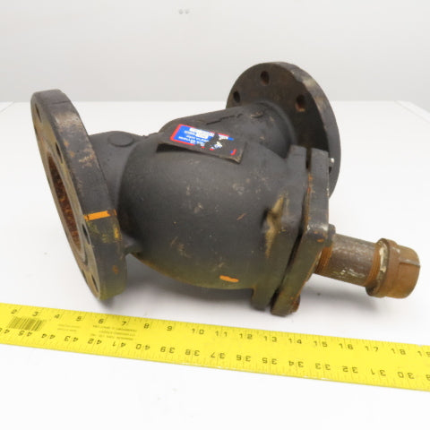 Mueller Steam Model 758 4" x 4" x 2" NPT Cast Iron Wye Y Strainer