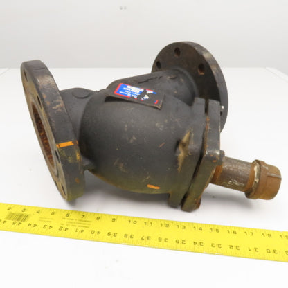 Mueller Steam Model 758 4" x 4" x 2" NPT Cast Iron Wye Y Strainer