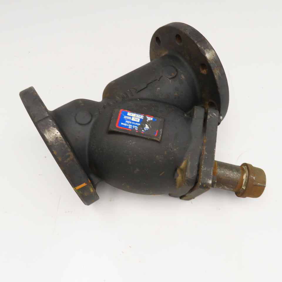 Mueller Steam Model 758 4" x 4" x 2" NPT Cast Iron Wye Y Strainer