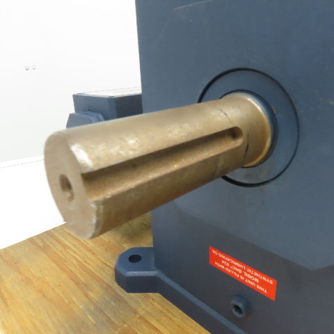 Ohio Gear DM832-500-56-R 500:1 Ratio Right Angle Gear Reducer .5Hp 1464Ft/Lbs.