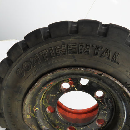 Continental 54600 CSE-Robust SC 18 Forklift Tire & Rim 180/70-8 5-Lug 4.33 R-8
