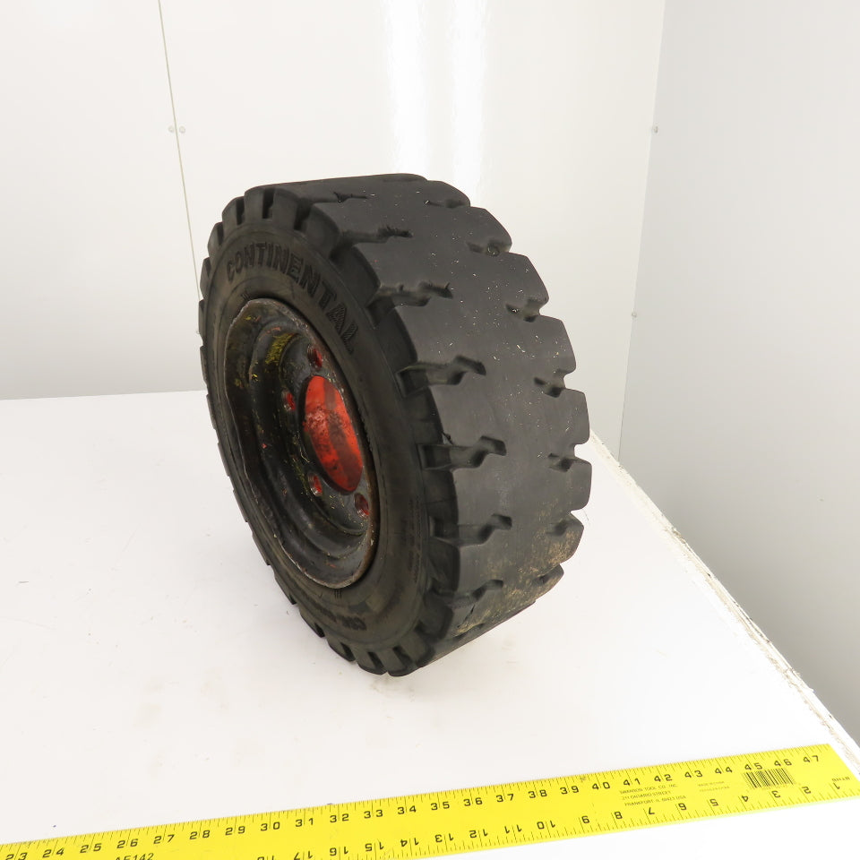 Continental 54600 CSE-Robust SC 18 Forklift Tire & Rim 180/70-8 5-Lug 4.33 R-8