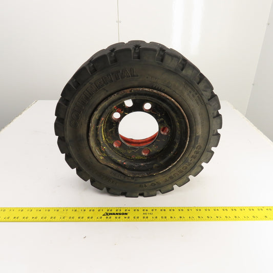 Continental 54600 CSE-Robust SC 18 Forklift Tire & Rim 180/70-8 5-Lug 4.33 R-8