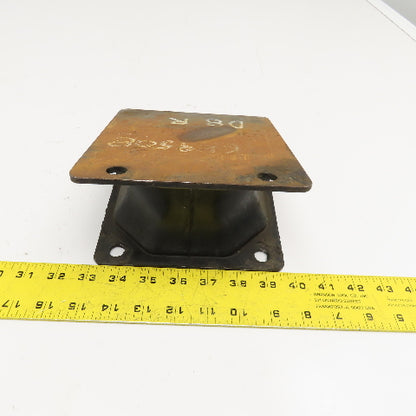 6Y9508 7-1/4" x 6-1/4" Steel Plate Rubber Pad D8 R
