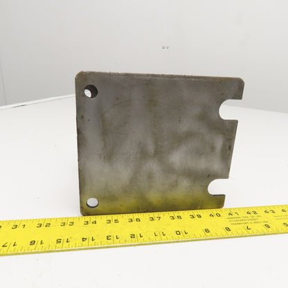 6Y9508 7-1/4" x 6-1/4" Steel Plate Rubber Pad D8 R